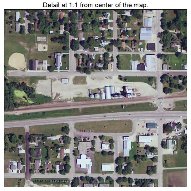Kandiyohi, Minnesota aerial imagery detail