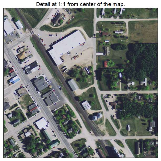 Karlstad, Minnesota aerial imagery detail