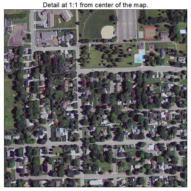 Kasson, Minnesota aerial imagery detail