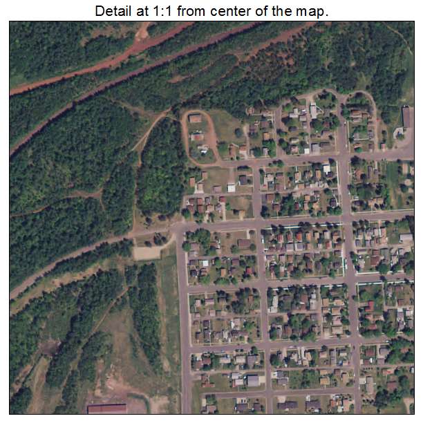 Keewatin, Minnesota aerial imagery detail
