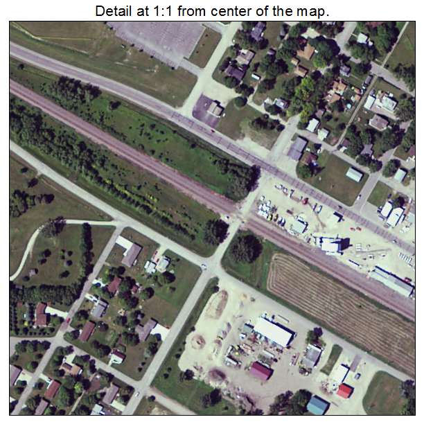 Kerkhoven, Minnesota aerial imagery detail