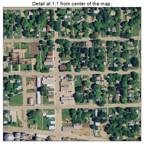 Kiester, Minnesota aerial imagery detail
