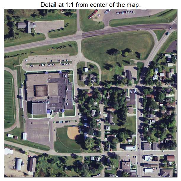 Kimball, Minnesota aerial imagery detail