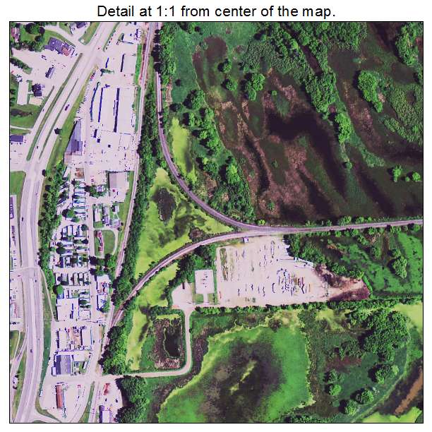 La Crescent, Minnesota aerial imagery detail