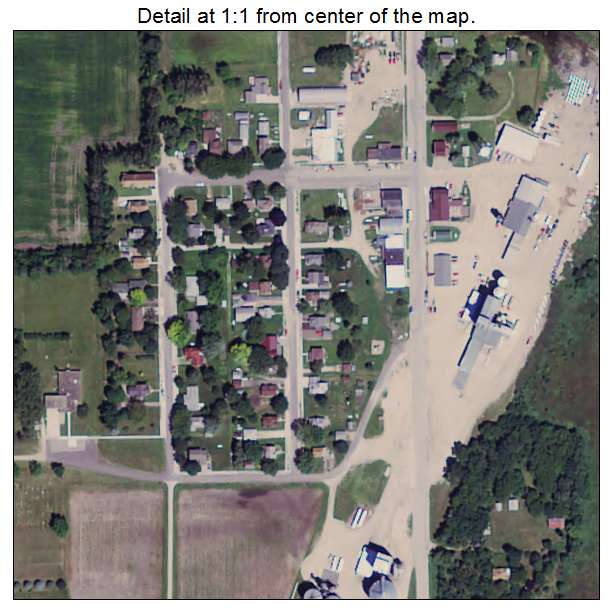 La Salle, Minnesota aerial imagery detail