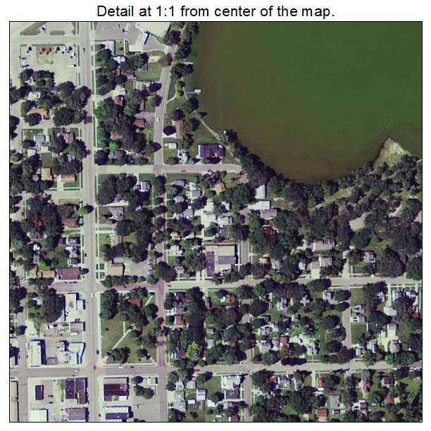 Lake Crystal, Minnesota aerial imagery detail