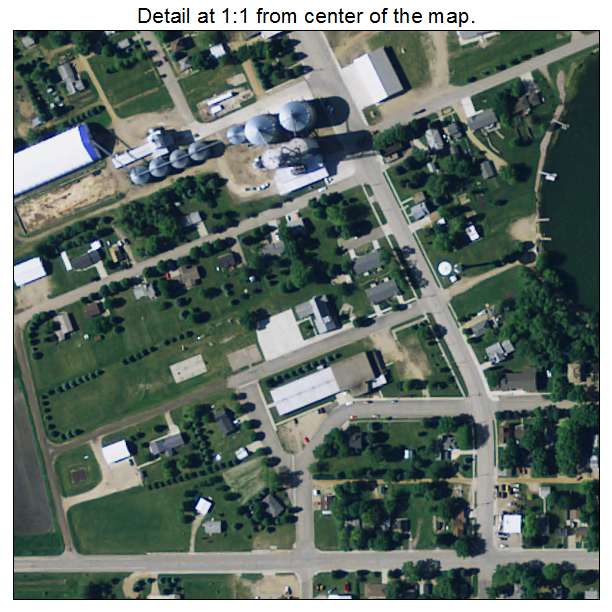 Lake Wilson, Minnesota aerial imagery detail