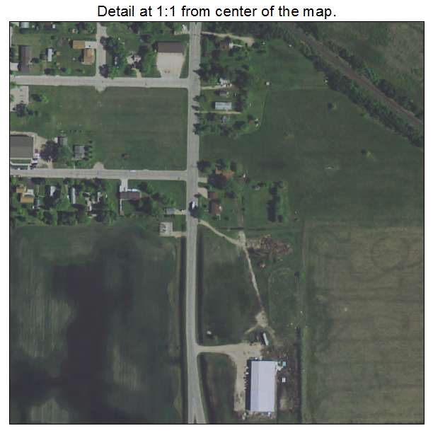 Lancaster, Minnesota aerial imagery detail