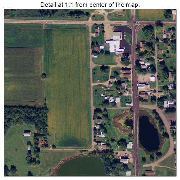 Lastrup, Minnesota aerial imagery detail