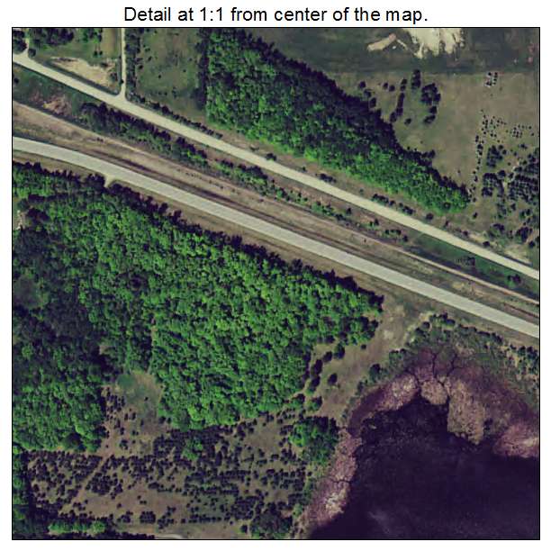 Leonard, Minnesota aerial imagery detail