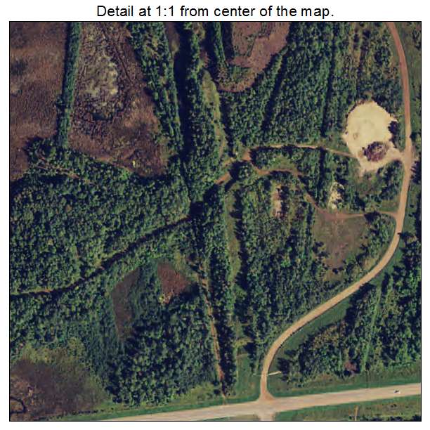 Leonidas, Minnesota aerial imagery detail