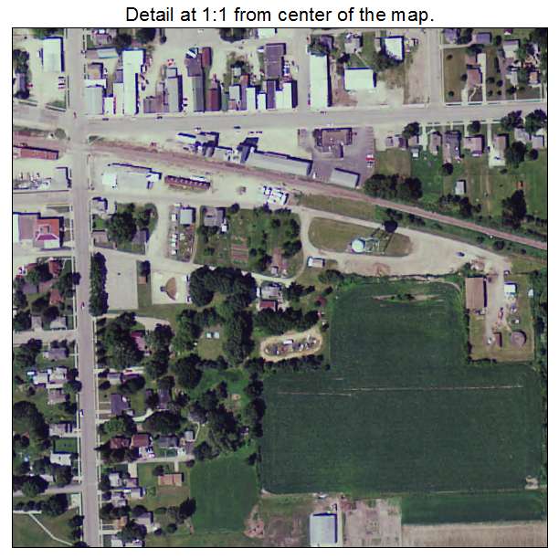 Lewiston, Minnesota aerial imagery detail