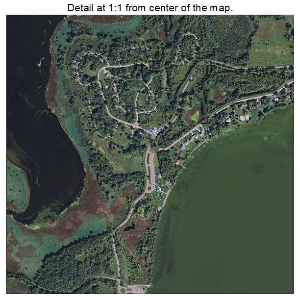 Lino Lakes, Minnesota aerial imagery detail