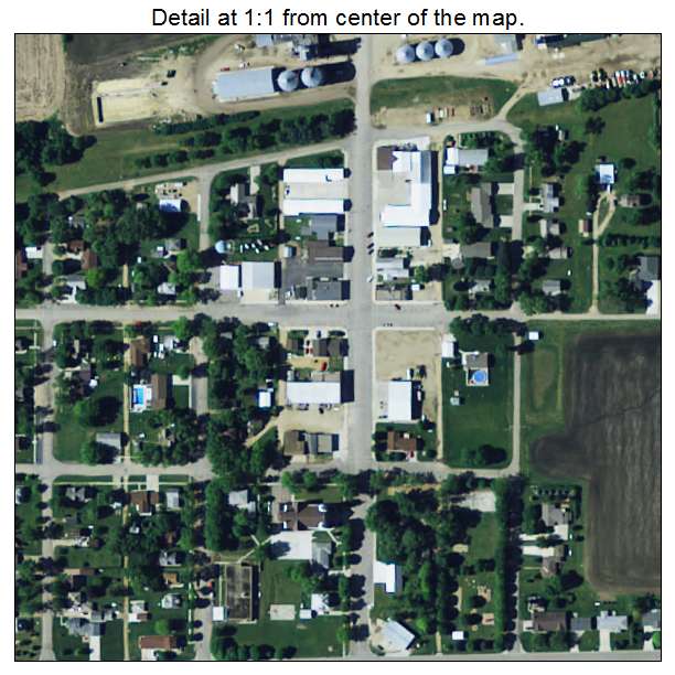 Lismore, Minnesota aerial imagery detail