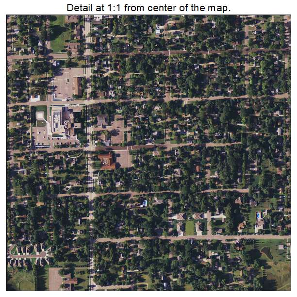 Litchfield, Minnesota aerial imagery detail