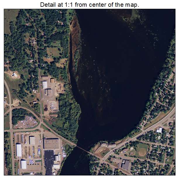 Little Falls, Minnesota aerial imagery detail
