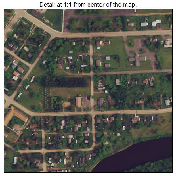 Littlefork, Minnesota aerial imagery detail