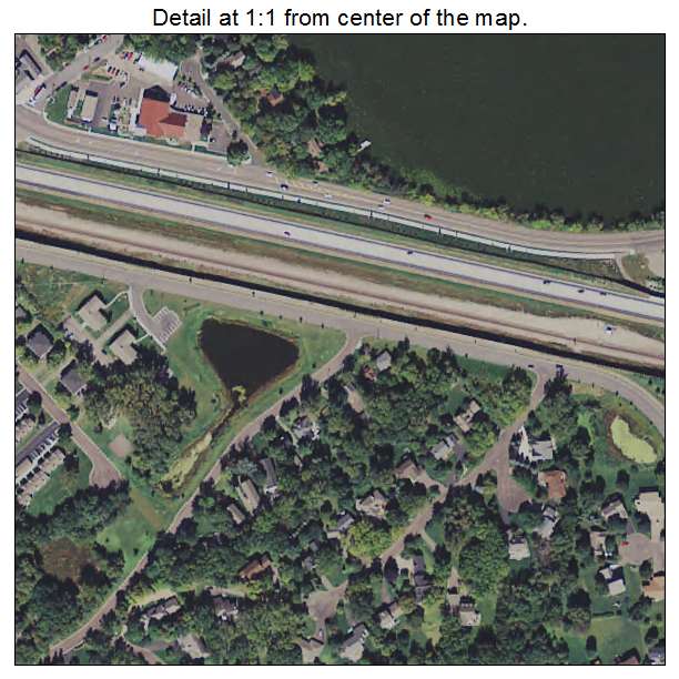 Long Lake, Minnesota aerial imagery detail