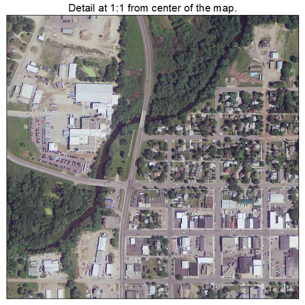 Long Prairie, Minnesota aerial imagery detail