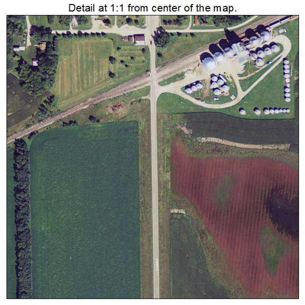 Louisburg, Minnesota aerial imagery detail