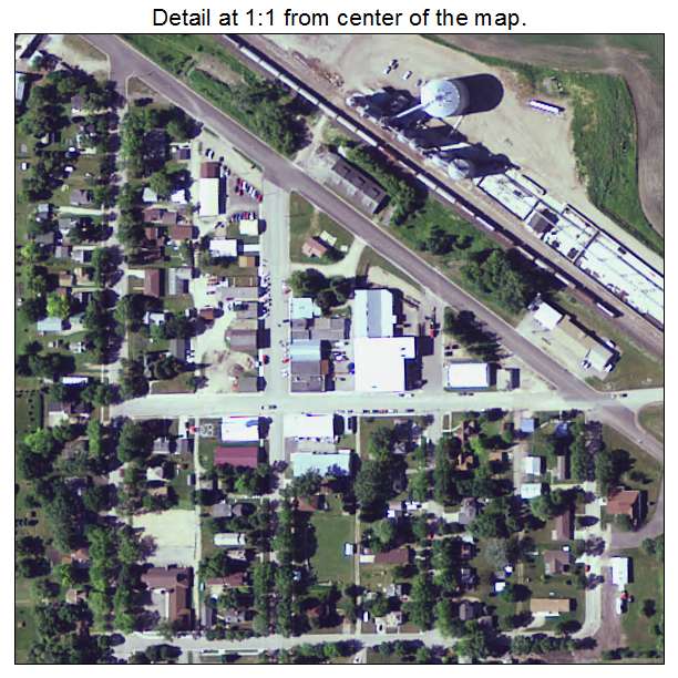 Lowry, Minnesota aerial imagery detail