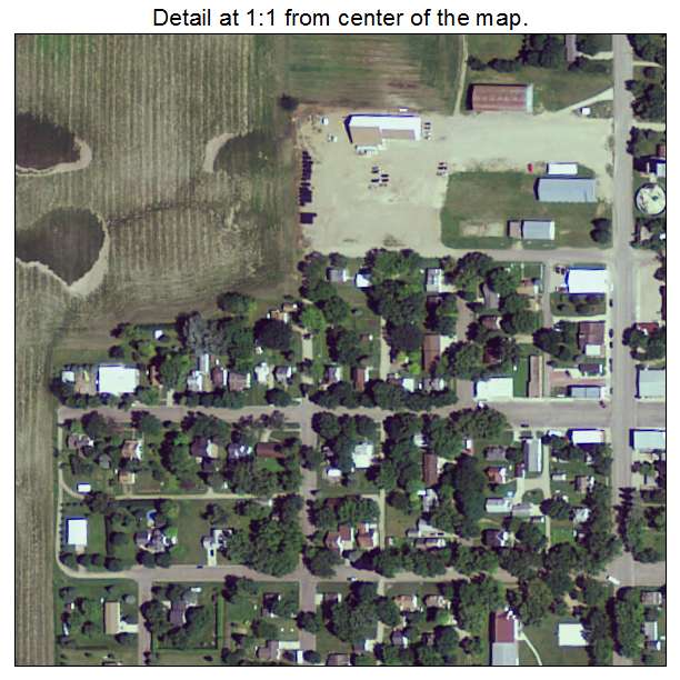 Lucan, Minnesota aerial imagery detail