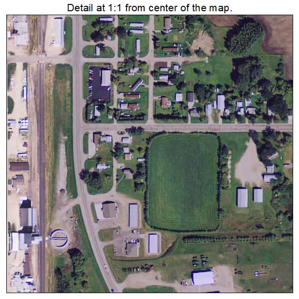 Mahnomen, Minnesota aerial imagery detail