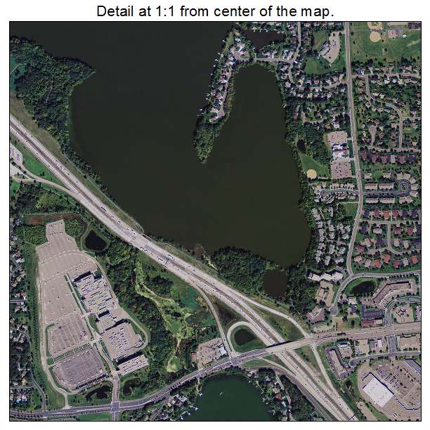Maple Grove, Minnesota aerial imagery detail