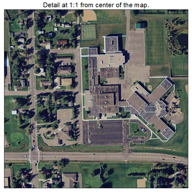 Maple Lake, Minnesota aerial imagery detail
