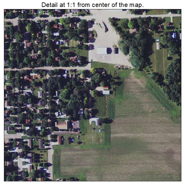 Mapleton, Minnesota aerial imagery detail
