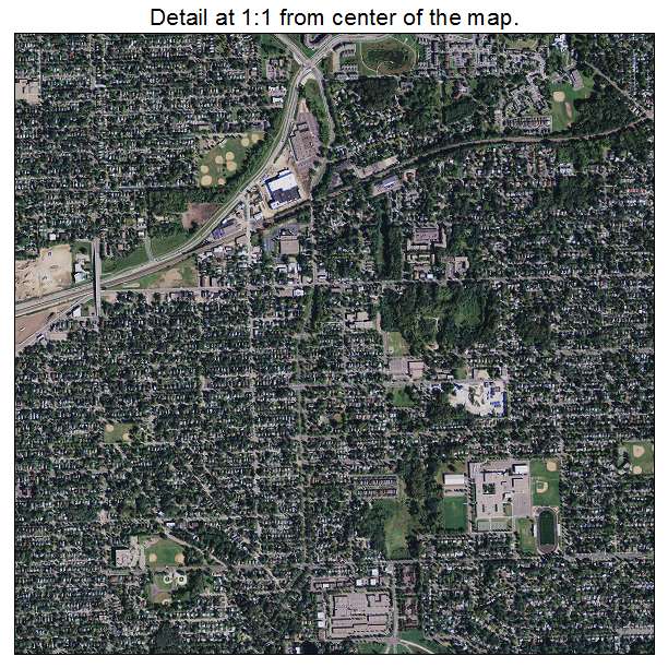 Maplewood, Minnesota aerial imagery detail