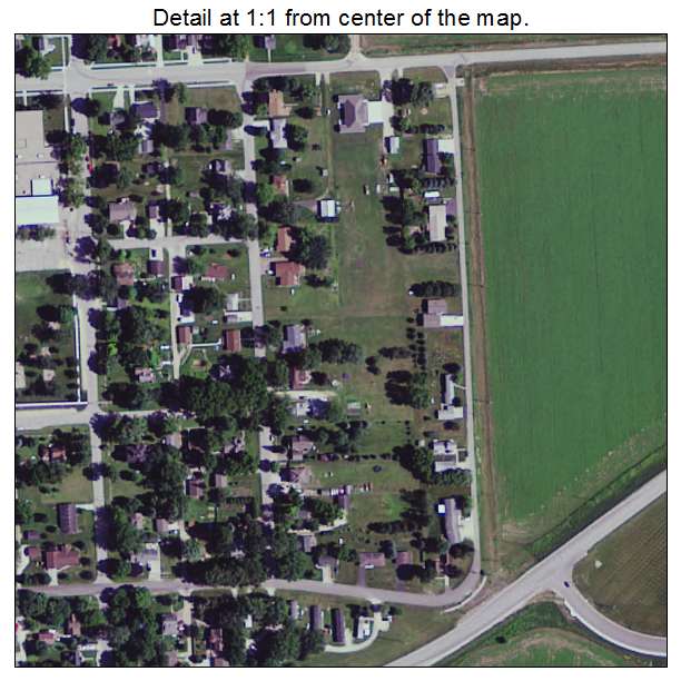 Mazeppa, Minnesota aerial imagery detail