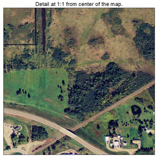 McGregor, Minnesota aerial imagery detail