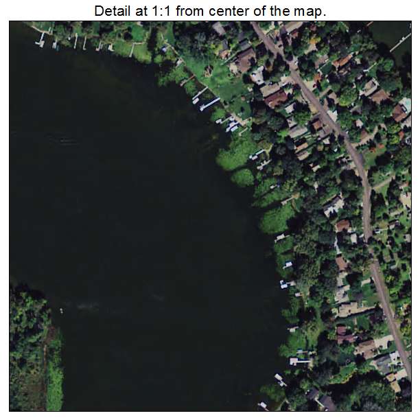 Medicine Lake, Minnesota aerial imagery detail