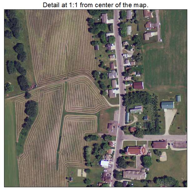 Meire Grove, Minnesota aerial imagery detail