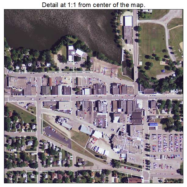 Melrose, Minnesota aerial imagery detail