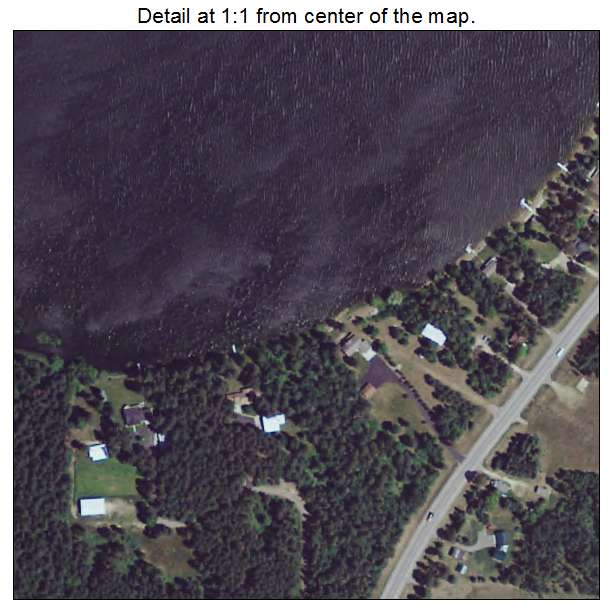 Menahga, Minnesota aerial imagery detail
