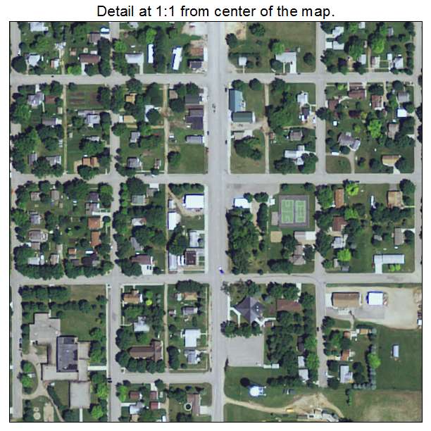 Milroy, Minnesota aerial imagery detail