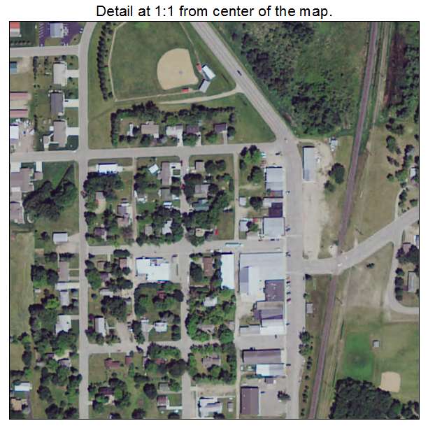 Miltona, Minnesota aerial imagery detail