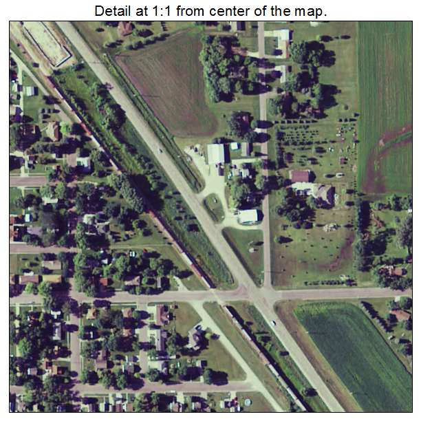 Minnesota Lake, Minnesota aerial imagery detail