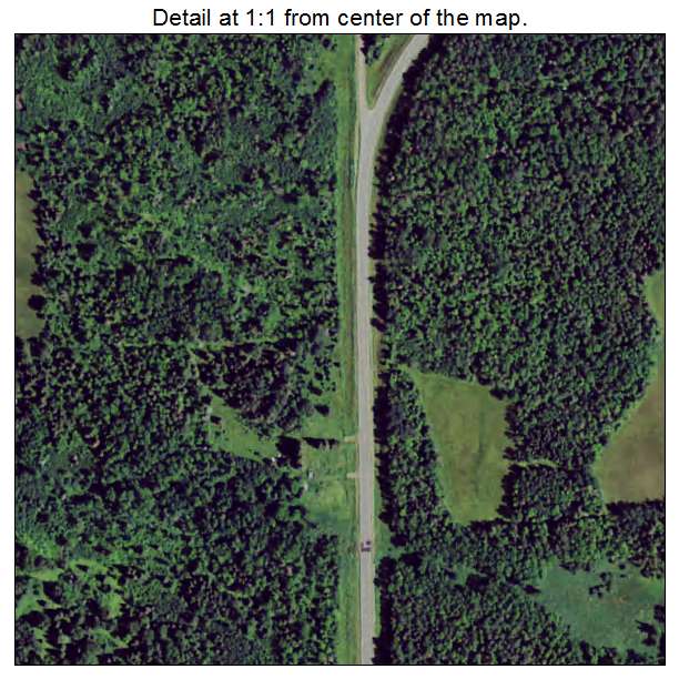 Mizpah, Minnesota aerial imagery detail