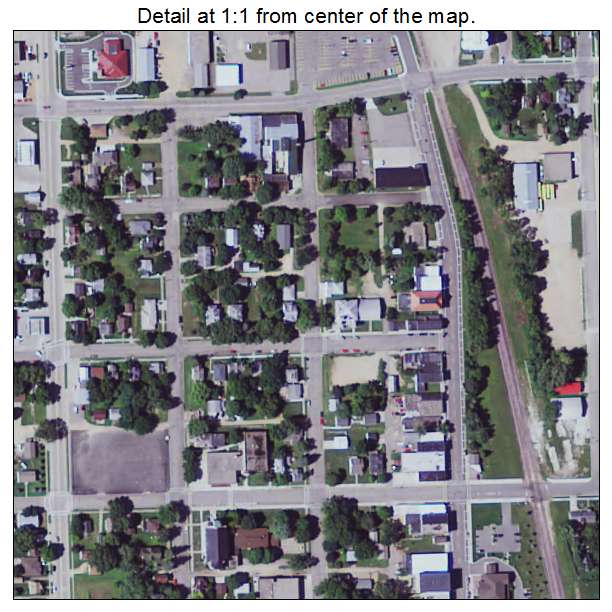 Montgomery, Minnesota aerial imagery detail