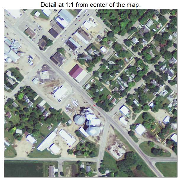Morgan, Minnesota aerial imagery detail