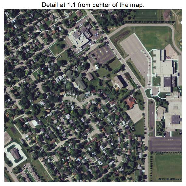 Morris, Minnesota aerial imagery detail