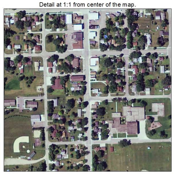 Morristown, Minnesota aerial imagery detail