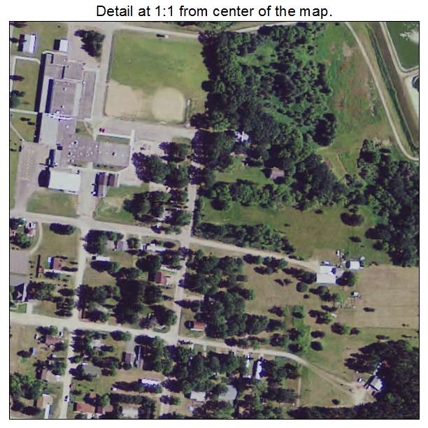 Motley, Minnesota aerial imagery detail