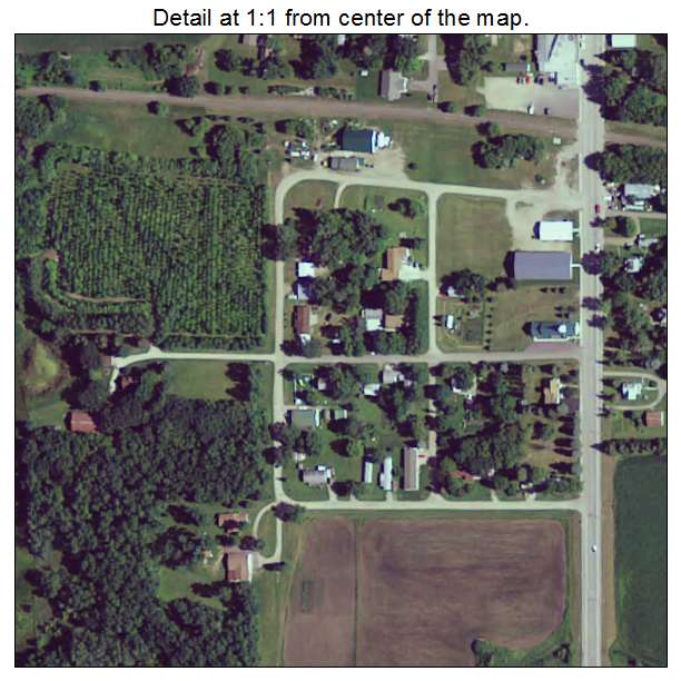 Nelson, Minnesota aerial imagery detail