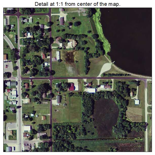 New Auburn, Minnesota aerial imagery detail