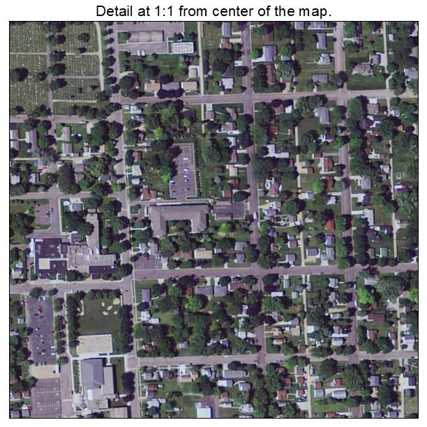 New Prague, Minnesota aerial imagery detail