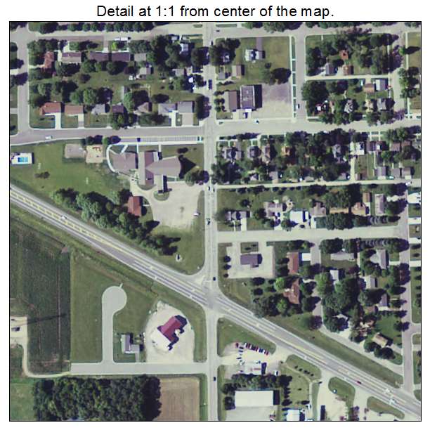 Nicollet, Minnesota aerial imagery detail